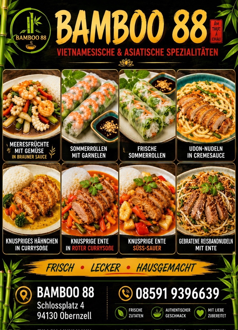 Spezialitäten-Auswahl von Bamboo 88